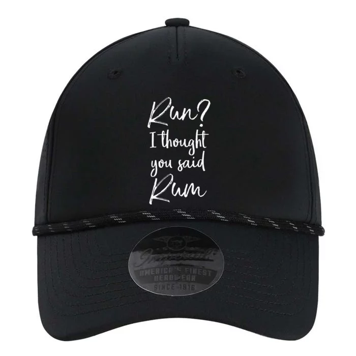 Funny Running Quote Gift Run I Thought You Said Rum Performance The Dyno Cap