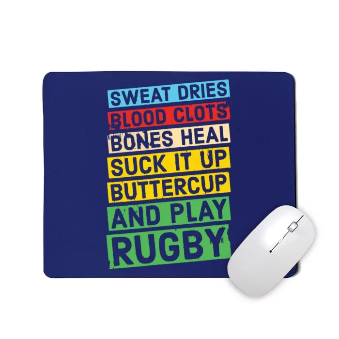 Funny Rugby Quote Play Rugby Mousepad