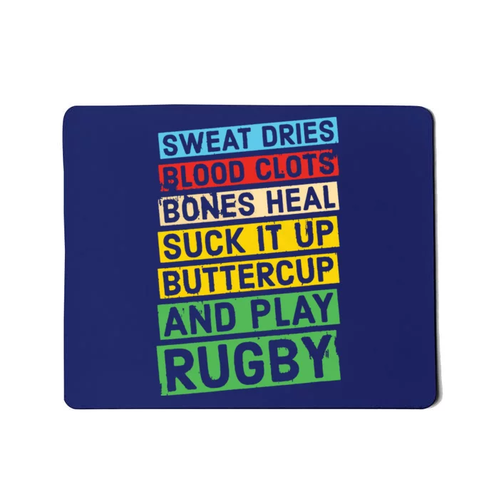 Funny Rugby Quote Play Rugby Mousepad