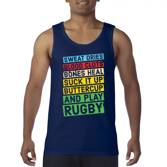 Funny Rugby Quote Play Rugby Tank Top