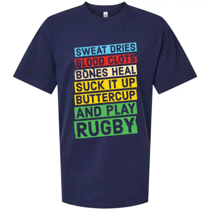 Funny Rugby Quote Play Rugby Sueded Cloud Jersey T-Shirt