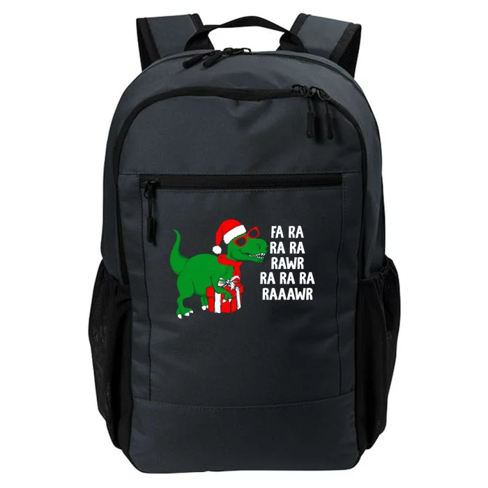 Fa Ra Rawr Christmas Tyrannosaurus Rex Xmas Santa Hat Cute Gift Daily Commute Backpack