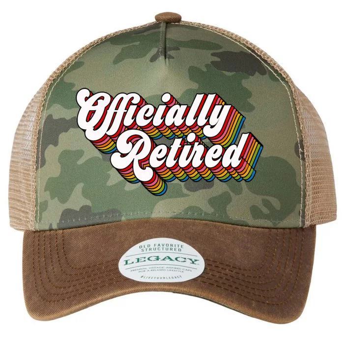 Funny Retro Retired Retirement Gift Legacy Tie Dye Trucker Hat