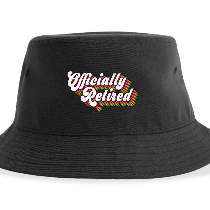 Funny Retro Retired Retirement Gift Sustainable Bucket Hat