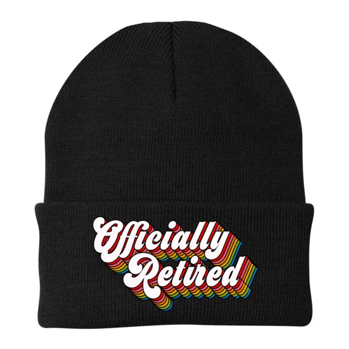 Funny Retro Retired Retirement Gift Knit Cap Winter Beanie