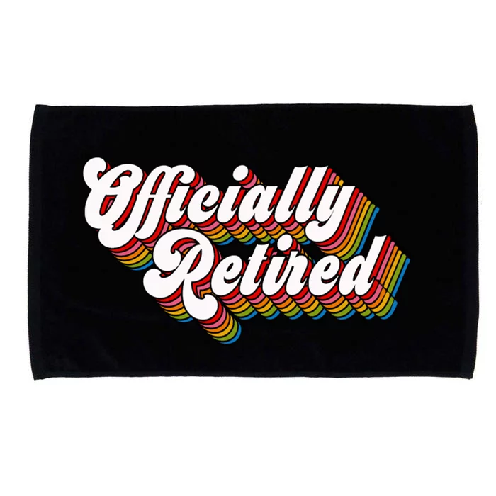 Funny Retro Retired Retirement Gift Microfiber Hand Towel