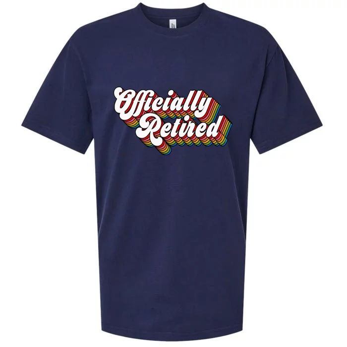 Funny Retro Retired Retirement Gift Sueded Cloud Jersey T-Shirt