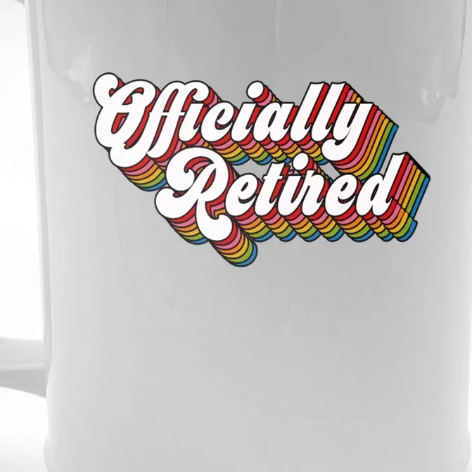 Funny Retro Retired Retirement Gift Front & Back Beer Stein