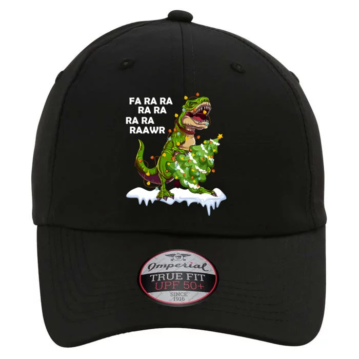 Fa Ra Rawr Christmas Trex Funny Santa Dinosaur Gift Tee Gift The Original Performance Cap