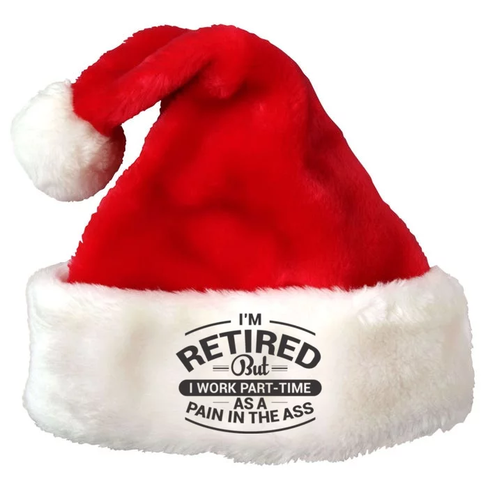 Funny Retired Retirement Gift Premium Christmas Santa Hat