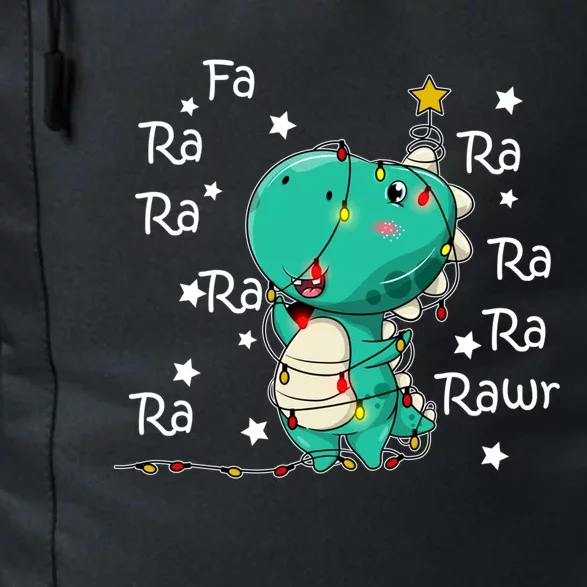 Fa Ra Rawr T Rex Santa Christmas Carol Funny Dinosaur Xmas Meaningful Gift Daily Commute Backpack