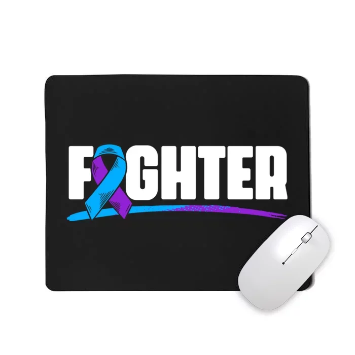 Fighter Ribbon Rheumatoid Arthritis Awareness Mousepad