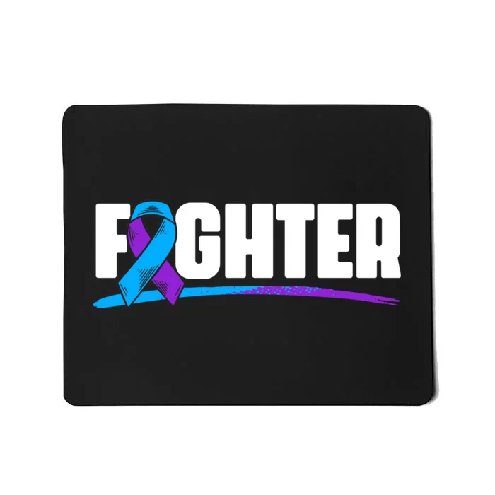 Fighter Ribbon Rheumatoid Arthritis Awareness Mousepad