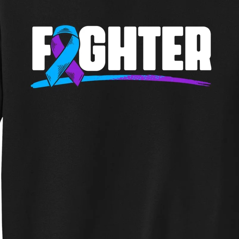 Fighter Ribbon Rheumatoid Arthritis Awareness Tall Sweatshirt