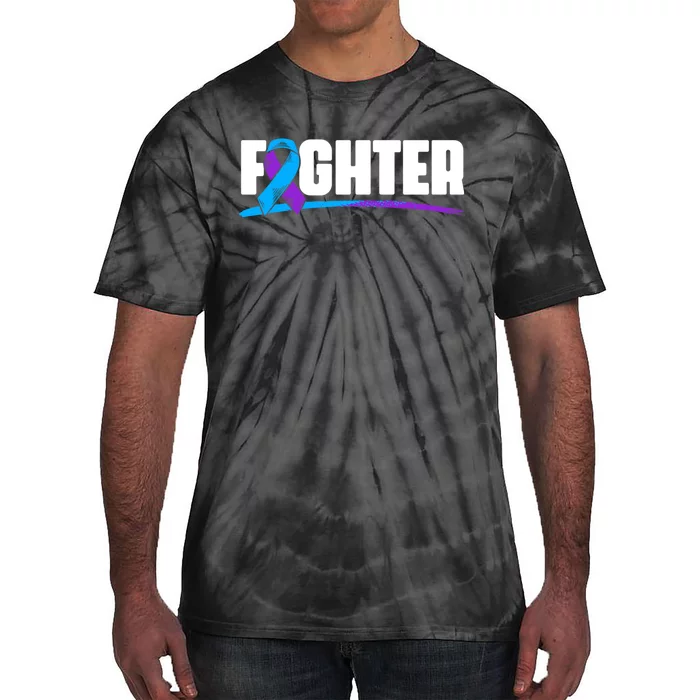 Fighter Ribbon Rheumatoid Arthritis Awareness Tie-Dye T-Shirt