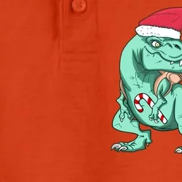 Fa Ra Ra Ra Raawr Christmas T Rex Dinosaur Dry Zone Grid Performance Polo