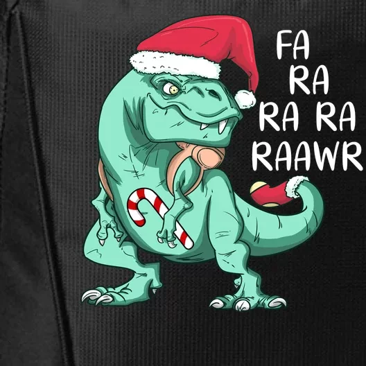 Fa Ra Ra Ra Raawr Christmas T Rex Dinosaur City Backpack