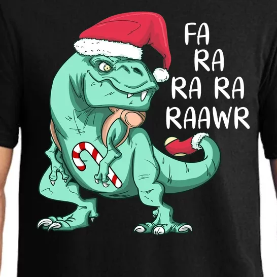 Fa Ra Ra Ra Raawr Christmas T Rex Dinosaur Pajama Set