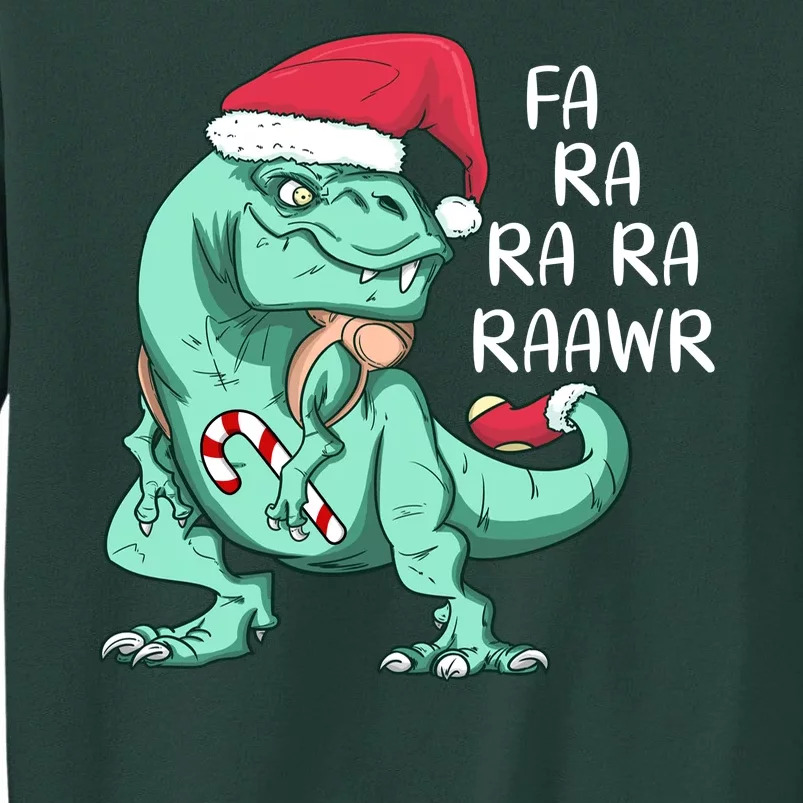 Fa Ra Ra Ra Raawr Christmas T Rex Dinosaur Sweatshirt