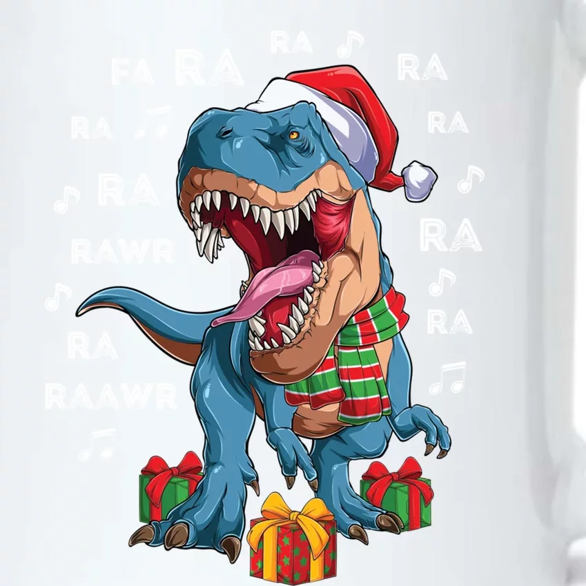 Fa Ra Rawr Singing Santasaurus Rex Funny Christmas CarrollS Great Gift Black Color Changing Mug