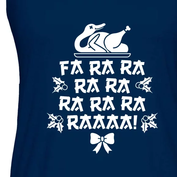 Fa Ra Ra Christmas Duck Ladies Essential Flowy Tank