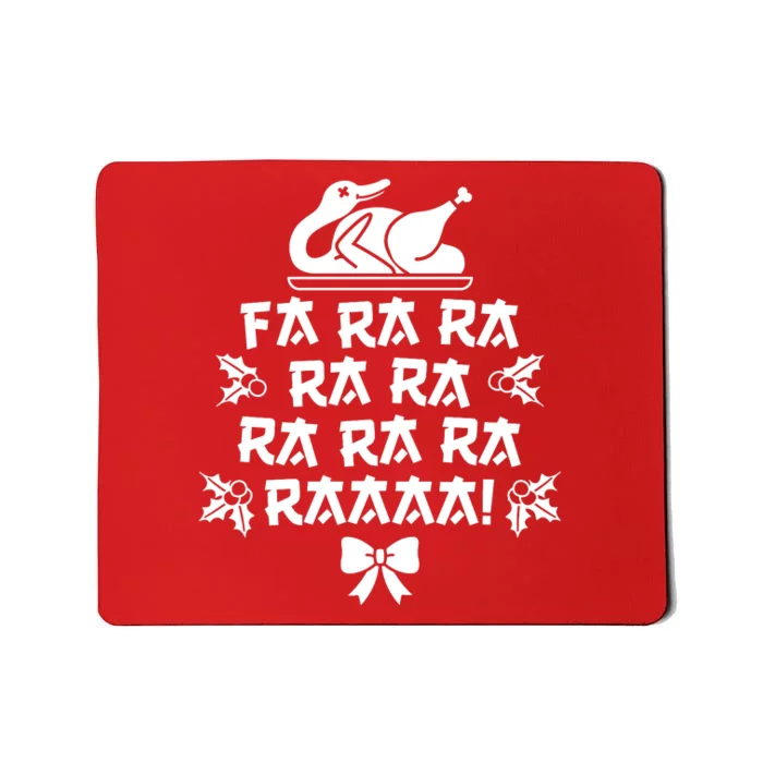 Fa Ra Ra Christmas Duck Mousepad