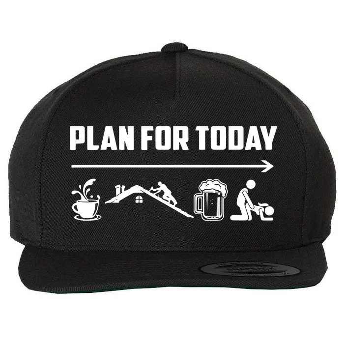 Funny Roofing Roofer Plan For Today Coffee Roofing Beer Wool Snapback Cap