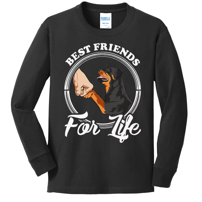 Funny Rottweiler Rottweiler Lover Kids Long Sleeve Shirt