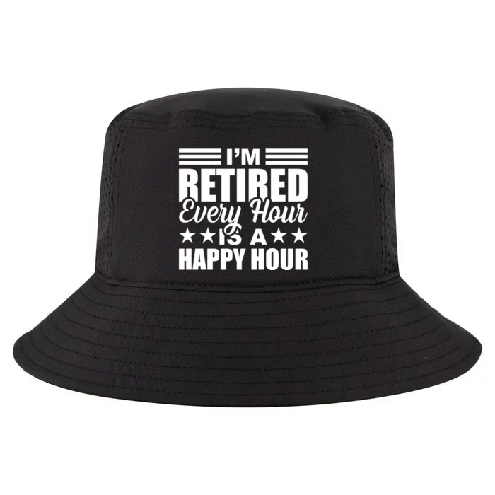 Funny Retired Retirement Cool Comfort Performance Bucket Hat