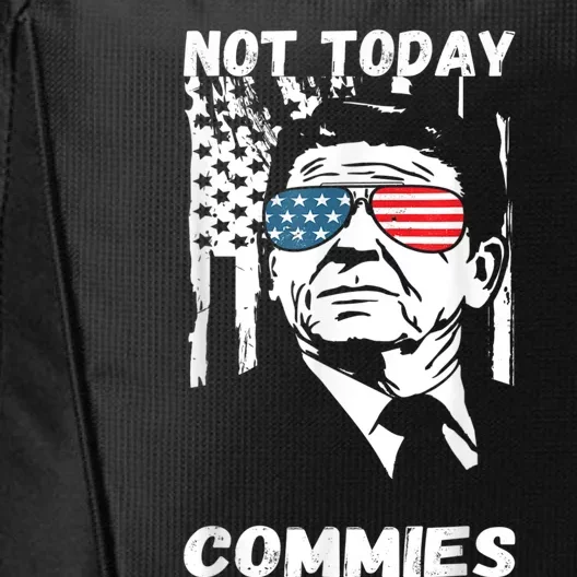 Funny Ronald Reagan Not Today Commie Political Humor City Backpack