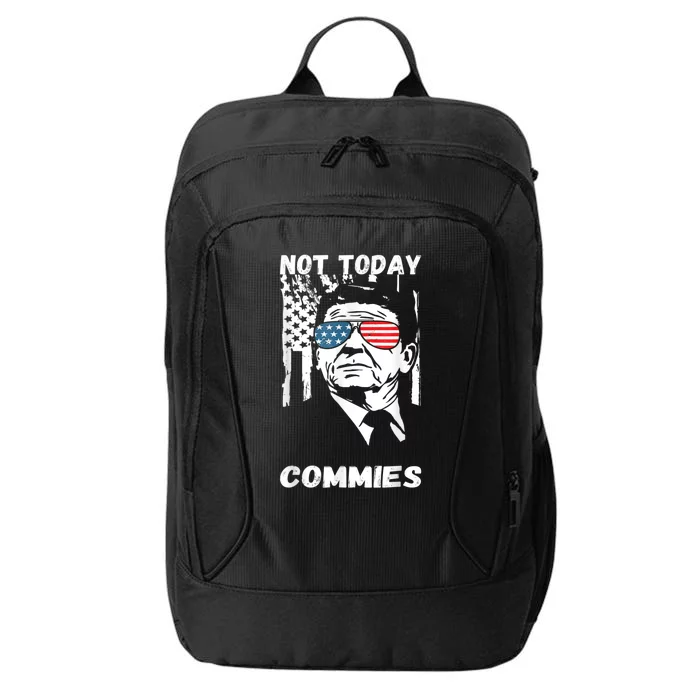 Funny Ronald Reagan Not Today Commie Political Humor City Backpack