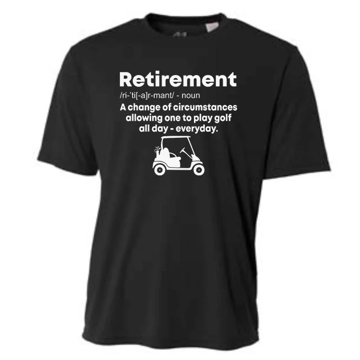 Funny Retired Retirement Golf Gift Cooling Performance Crew T-Shirt