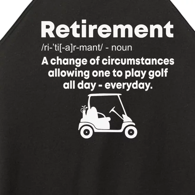 Funny Retired Retirement Golf Gift Women’s Perfect Tri Rocker Tank