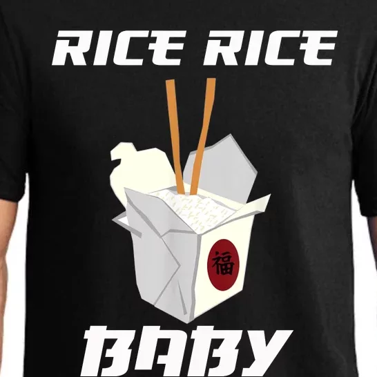 Funny Rice Rice Baby Gift Funny Cool Chinese Asian Food Gift Pajama Set