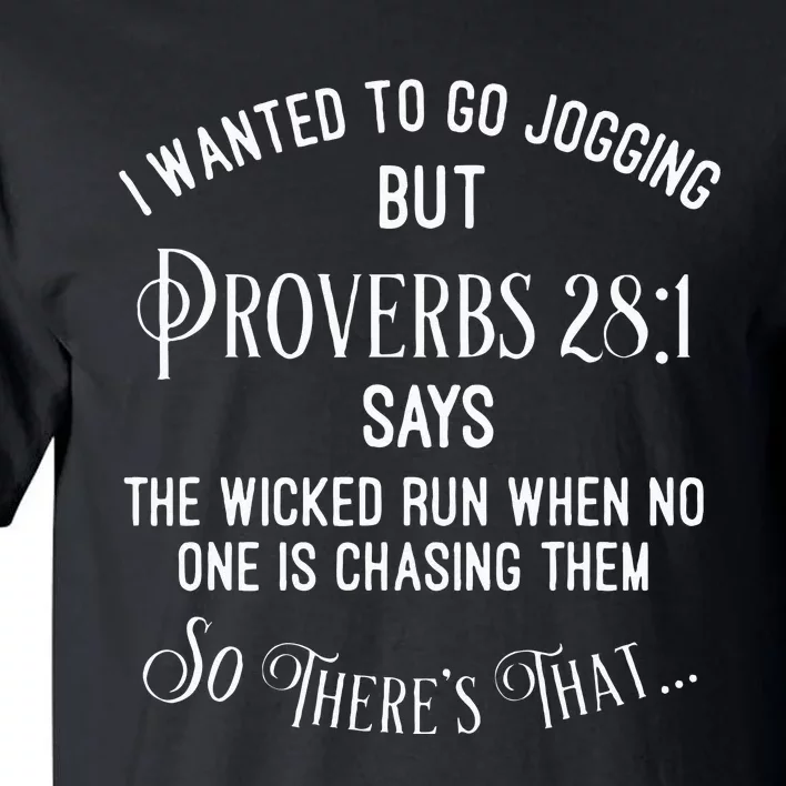 Funny Religious Running Tall T-Shirt