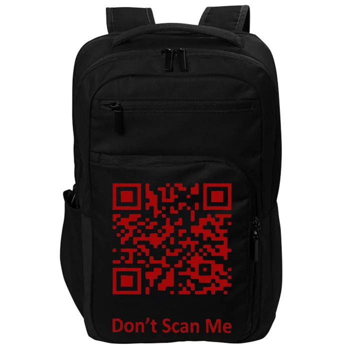 Funny Rick Roll Meme QR Code Scan for Laughs and Fun Impact Tech Backpack