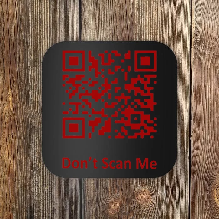 Funny Rick Roll Meme QR Code Scan for Laughs and Fun Coaster