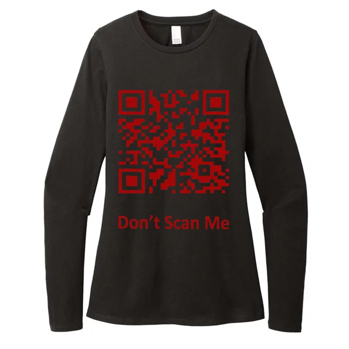 Funny Rick Roll Meme QR Code Scan for Laughs and Fun Womens CVC Long Sleeve Shirt