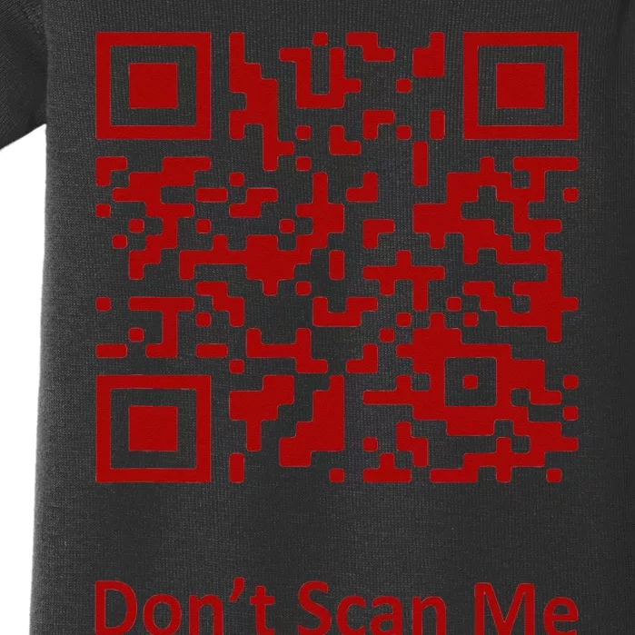 Funny Rick Roll Meme QR Code Scan for Laughs and Fun Baby Bodysuit