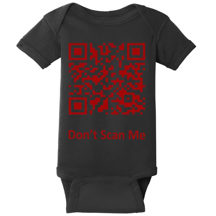 Funny Rick Roll Meme QR Code Scan for Laughs and Fun Baby Bodysuit