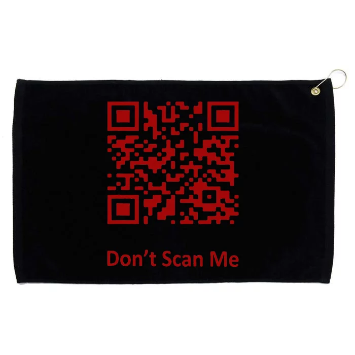 Funny Rick Roll Meme QR Code Scan for Laughs and Fun Grommeted Golf Towel