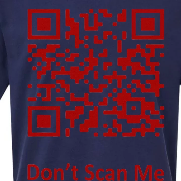 Funny Rick Roll Meme QR Code Scan for Laughs and Fun Sueded Cloud Jersey T-Shirt