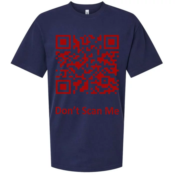 Funny Rick Roll Meme QR Code Scan for Laughs and Fun Sueded Cloud Jersey T-Shirt