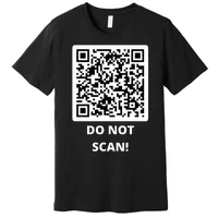 Funny Rick Roll Meme QR Code Do Not Scan Design Kids T-Shirt