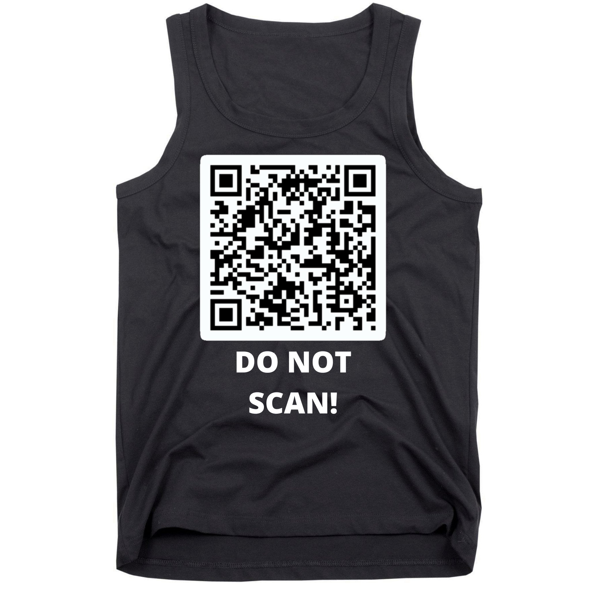 Funny Rick Roll Meme QR Code Do Not Scan Design Kids T-Shirt