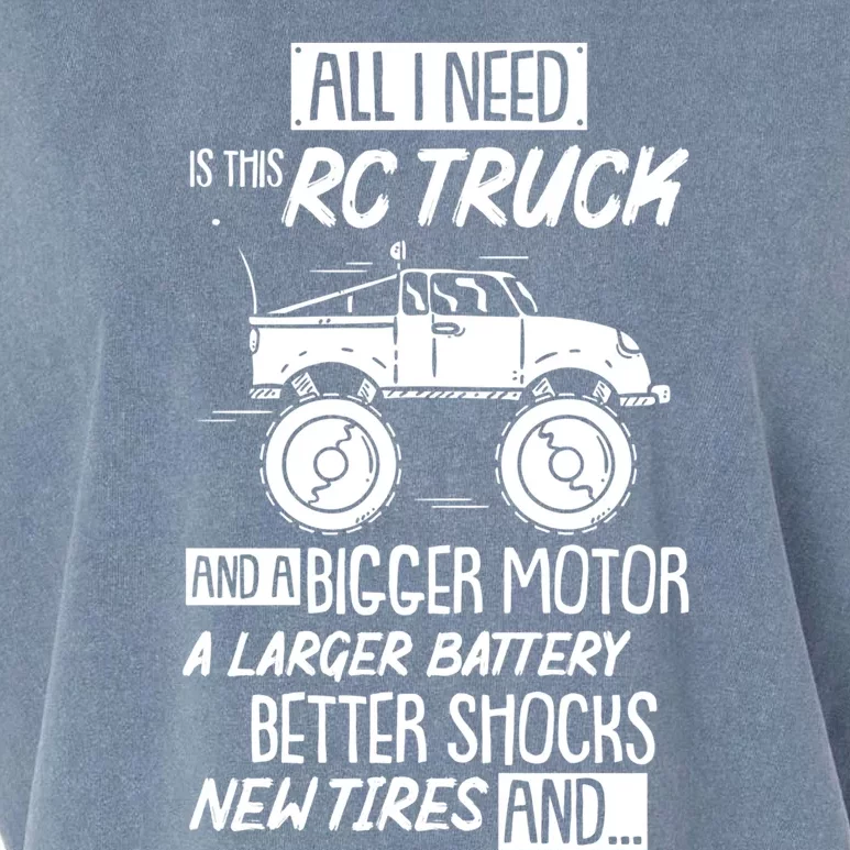 Funny Rc Racing Rc Truck Radio Controlled Rc Car Saying Funny Gift Garment-Dyed Women's Muscle Tee