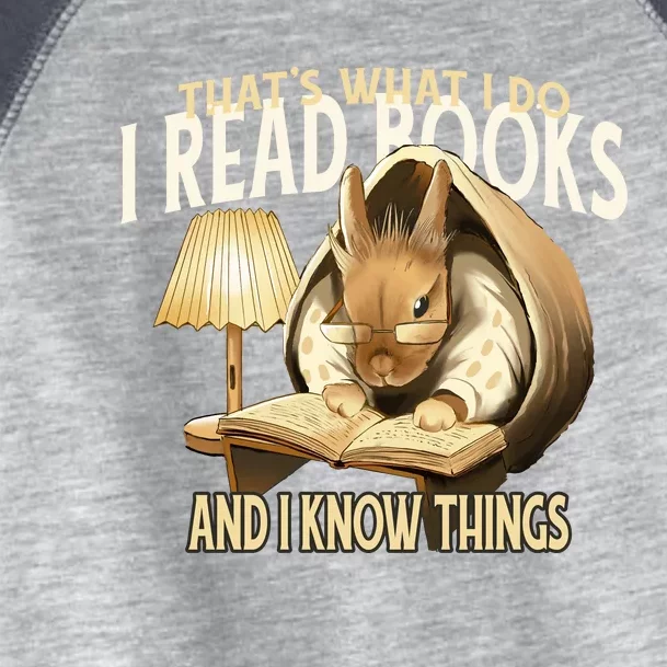 Funny Rabbit Reading Book That Is What I Do Toddler Fine Jersey T-Shirt