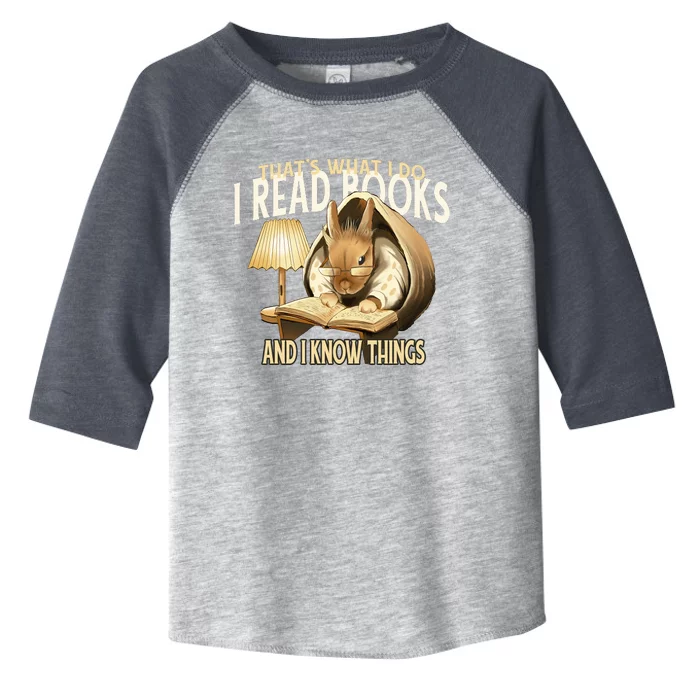 Funny Rabbit Reading Book That Is What I Do Toddler Fine Jersey T-Shirt