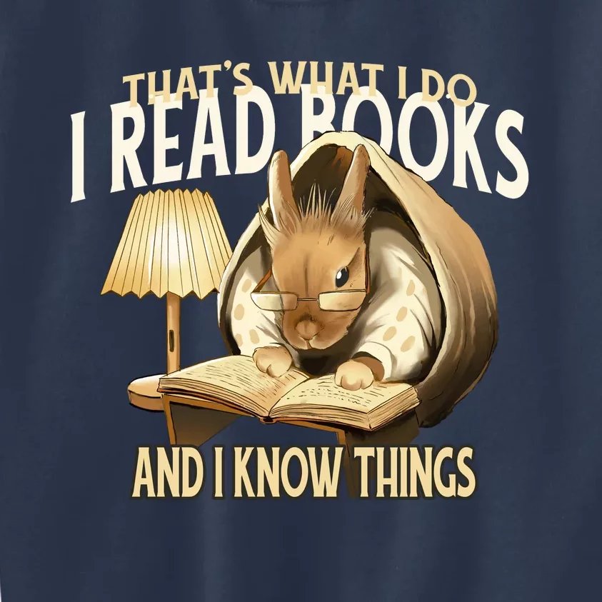 Funny Rabbit Reading Book That Is What I Do Kids Sweatshirt