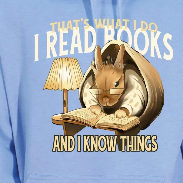 Funny Rabbit Reading Book That Is What I Do Unisex Surf Hoodie